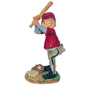 Russ Berrie & Co. Doug Harris “Not out Yet” Baseball Player Figurine Statue